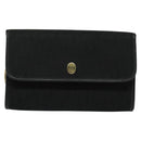 Christian Dior Trotter Canvas Chain Shoulder Bag Black Gold Auth 124297-13