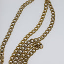 Christian Dior Trotter Canvas Chain Shoulder Bag Black Gold Auth 124297-8