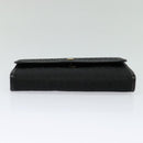 Christian Dior Trotter Canvas Chain Shoulder Bag Black Gold Auth 124297-5