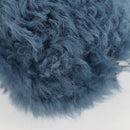 Miu Miu Chain Shoulder Bag Fur Blue Silver 5BD046 Auth 124300M-18