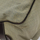 FENDI Zucchino Canvas Shoulder Bag Blue Gold Auth 124324-11