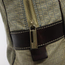 FENDI Zucchino Canvas Shoulder Bag Blue Gold Auth 124324-15