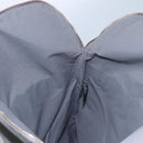 HERMES Fourre Tout Porte Documents Business Bag Canvas Gray Silver Auth 124325-18