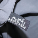 HERMES Fourre Tout Porte Documents Business Bag Canvas Gray Silver Auth 124325-12