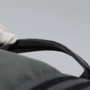 HERMES Fourre Tout Porte Documents Business Bag Canvas Gray Silver Auth 124325-8