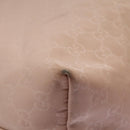 GUCCI GG Canvas Tote Bag Nylon Pink Silver 295252 Auth 124326-10