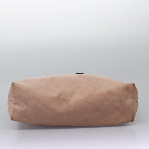 GUCCI GG Canvas Tote Bag Nylon Pink Silver 295252 Auth 124326