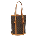 LOUIS VUITTON Monogram Bucket GM Shoulder Bag M42236 LV Auth 124334-1