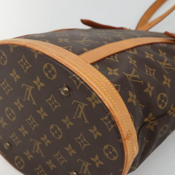 LOUIS VUITTON Monogram Bucket GM Shoulder Bag M42236 LV Auth 124334
