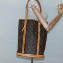 LOUIS VUITTON Monogram Bucket GM Shoulder Bag M42236 LV Auth 124334-21