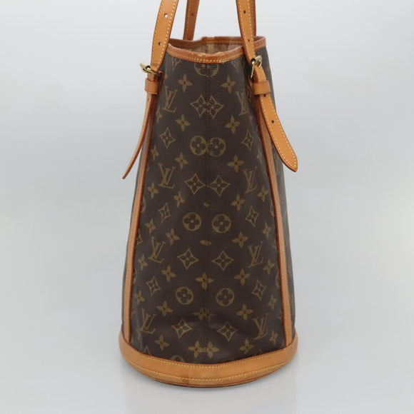 LOUIS VUITTON Monogram Bucket GM Shoulder Bag M42236 LV Auth 124334