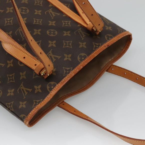 LOUIS VUITTON Monogram Bucket GM Shoulder Bag M42236 LV Auth 124334