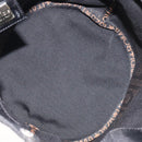 FENDI Hand Bag Canvas Black gold Auth 124349-10