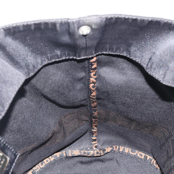 FENDI Hand Bag Canvas Black gold Auth 124349