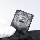 FENDI Hand Bag Canvas Black gold Auth 124349-12