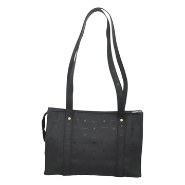 MCM Vicetos Logogram Shoulder Bag PVC Black Gold Auth 124358 - 0