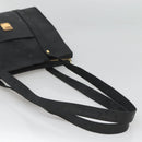 MCM Vicetos Logogram Shoulder Bag PVC Black Gold Auth 124358-7
