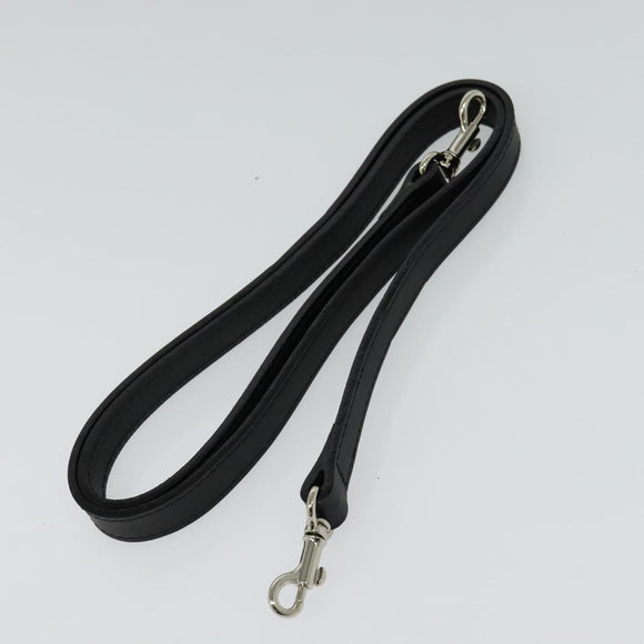 Burberrys Hand Bag Leather 2way Black Silver Auth 124374