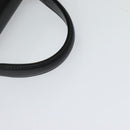 Burberrys Hand Bag Leather 2way Black Silver Auth 124374-7