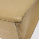 CHANEL Hand Bag Caviar Skin Beige Gold CC Auth 124376-12