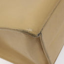 CHANEL Hand Bag Caviar Skin Beige Gold CC Auth 124376-13