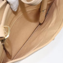 CHANEL Hand Bag Caviar Skin Beige Gold CC Auth 124376-21