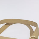 CHANEL Hand Bag Caviar Skin Beige Gold CC Auth 124376-8