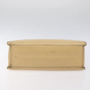 CHANEL Hand Bag Caviar Skin Beige Gold CC Auth 124376-9