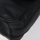 GUCCI Horsebit Shoulder Bag Leather Black Gold 007 3444 0220 Auth 124377-14