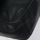 GUCCI Horsebit Shoulder Bag Leather Black Gold 007 3444 0220 Auth 124377-9