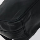 GUCCI Horsebit Shoulder Bag Leather Black Gold 007 3444 0220 Auth 124377-16