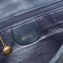 GUCCI Horsebit Shoulder Bag Leather Black Gold 007 3444 0220 Auth 124377-18