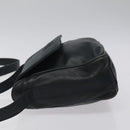 GUCCI Horsebit Shoulder Bag Leather Black Gold 007 3444 0220 Auth 124377-4