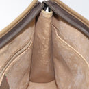 GUCCI GG Supreme Clutch Bag PVC Beige Gold 97 01 038 Auth 124397-18