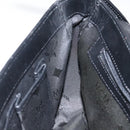 MCM Shoulder Bag Leather Black Gold Auth 124398-19