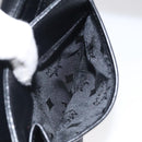 MCM Shoulder Bag Leather Black Gold Auth 124398-21