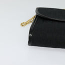 Christian Dior Trotter Canvas Chain Shoulder Bag Brown Gold Auth 124400-10