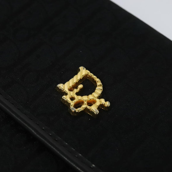 Christian Dior Trotter Canvas Chain Shoulder Bag Brown Gold Auth 124400