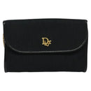 Christian Dior Trotter Canvas Chain Shoulder Bag Brown Gold Auth 124400-2