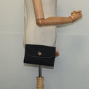 Christian Dior Trotter Canvas Chain Shoulder Bag Brown Gold Auth 124400-20