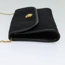 Christian Dior Trotter Canvas Chain Shoulder Bag Brown Gold Auth 124400-4