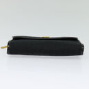 Christian Dior Trotter Canvas Chain Shoulder Bag Brown Gold Auth 124400-9