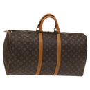 LOUIS VUITTON Monogram Keepall 55 Boston Bag M41424 LV Auth 124409-1