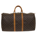 LOUIS VUITTON Monogram Keepall 55 Boston Bag M41424 LV Auth 124409-3