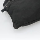 PRADA Shoulder Bag Nylon Black Silver Auth 124420-16