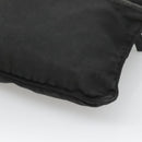 PRADA Shoulder Bag Nylon Black Silver Auth 124420-17