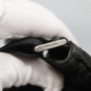 PRADA Shoulder Bag Nylon Black Silver Auth 124420-20