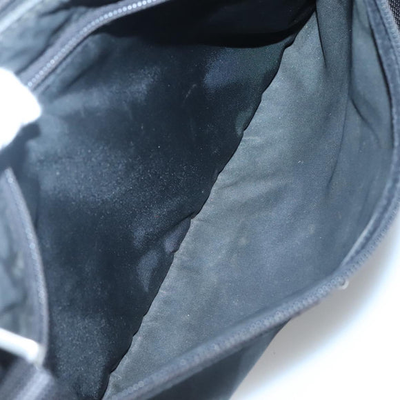 PRADA Shoulder Bag Nylon Black Silver Auth 124420