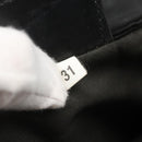 PRADA Shoulder Bag Nylon Black Silver Auth 124420-10