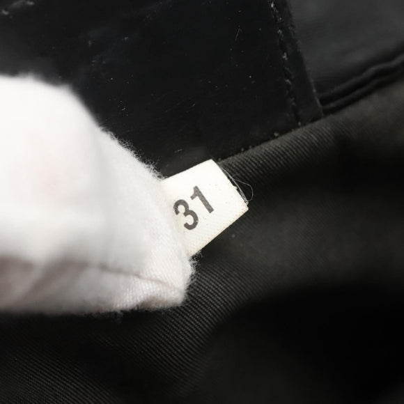 PRADA Shoulder Bag Nylon Black Silver Auth 124420